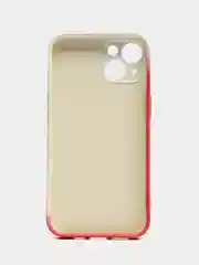 Оранжевый накладка для iPhone 13 (6,1) силиконовая "Акварель"