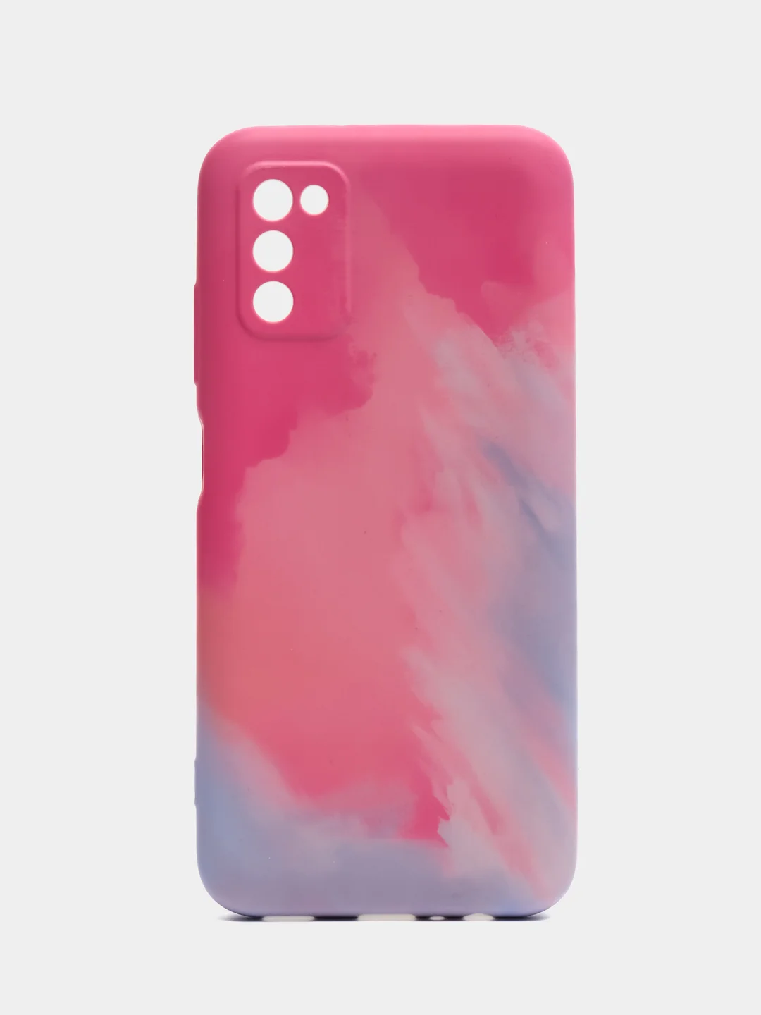 Пастельно-коралловый накладка для Samsung A03S, силиконовая "Акварель"