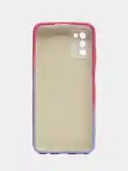 Пастельно-коралловый накладка для Samsung A03S, силиконовая "Акварель"