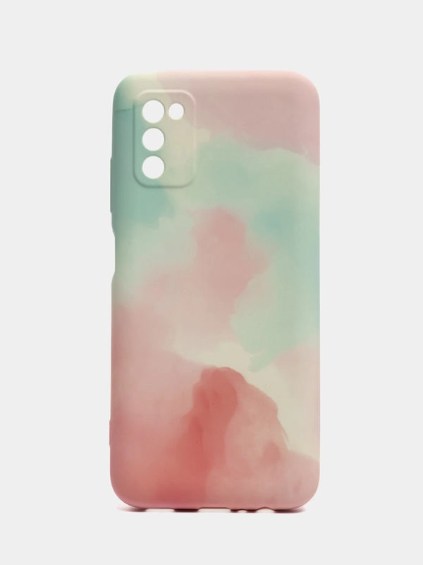 Накладка для Samsung A03S, силиконовая "Акварель"
