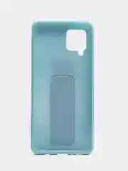 Накладка для Samsung A42 (2021) с магнитным держателем-подставкой, голубой