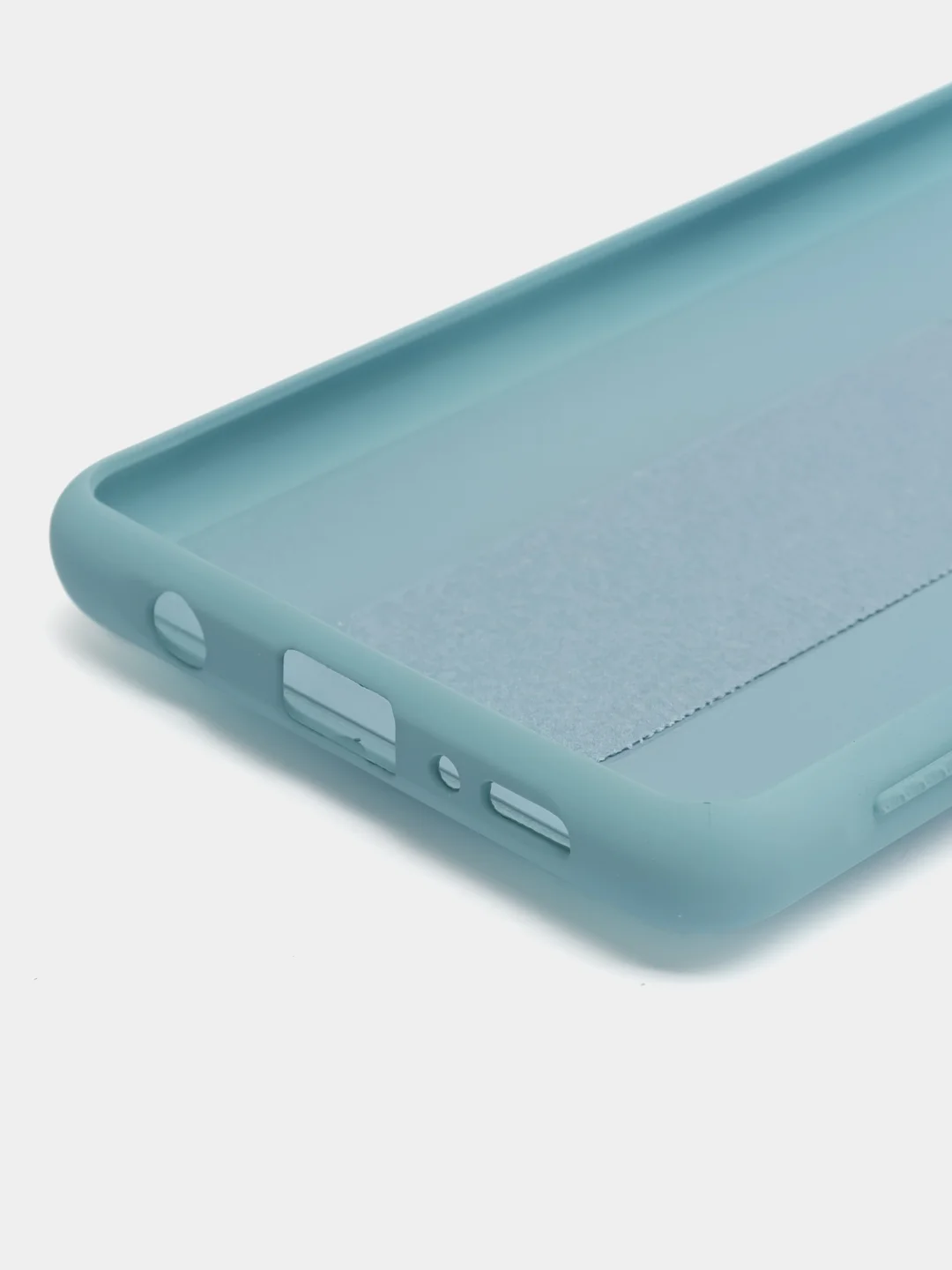 Накладка для Samsung A42 (2021) с магнитным держателем-подставкой, голубой