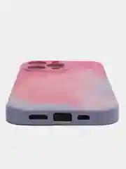 Розовый накладка для IPhone 13 Pro (6,1) силиконовая "Акварель"