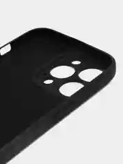 Черный накладка для IPhone 13 Pro (6,1), силиконовая, усиленная, бархат