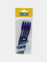 Набор шариковых ручек LINC OFFIX, 1 мм, 4 штуки, синий