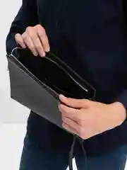 Коричневый мужской клатч для телефона и для документов