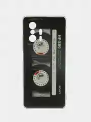 Хром чехол на Xiaomi Mi 11T/11T Pro / Сяоми Ми 11T/11T Про с рисунком, защита камеры