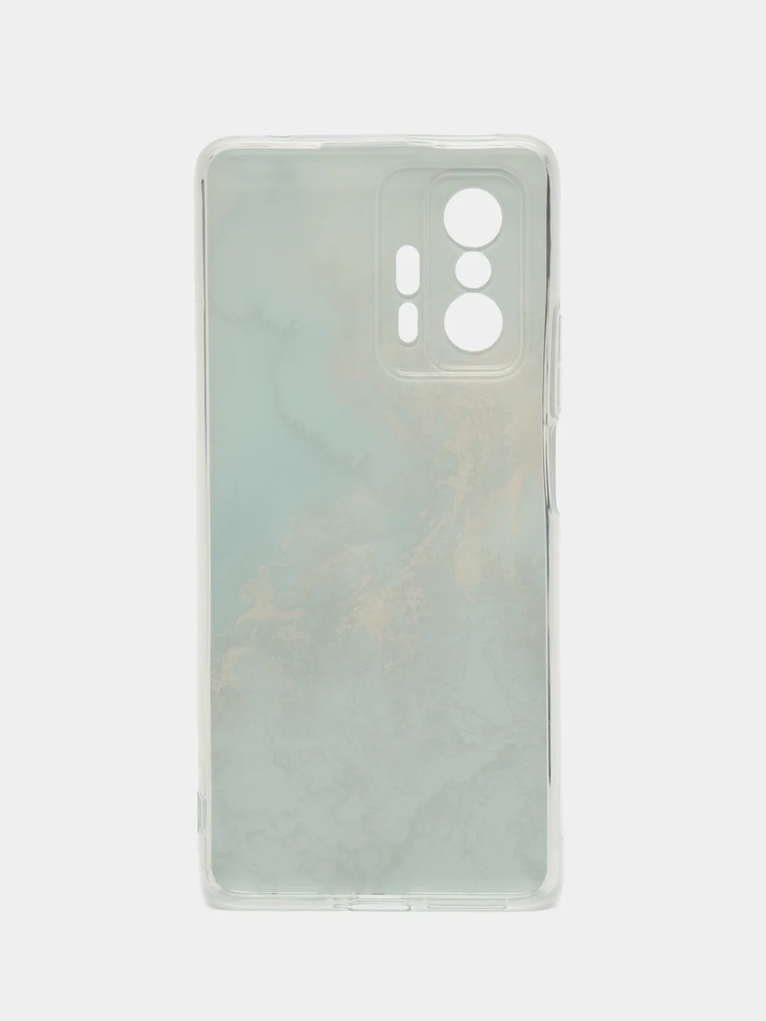 Голубой чехол на Xiaomi Mi 11T/11T Pro / Сяоми Ми 11T/11T Про с рисунком, защита камеры