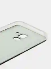 Черный силиконовый чехол на Samsung Galaxy A8 2018 / Самсунг A8 2018 с рисунком, защита камеры