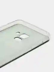 Хром силиконовый чехол на Samsung Galaxy A8 2018 / Самсунг A8 2018 с рисунком, защита камеры