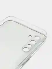 Тёмно-коричневый силиконовый чехол на Realme 6 Pro / Реалми 6 Про прозрачный, с рисунком, защита камеры