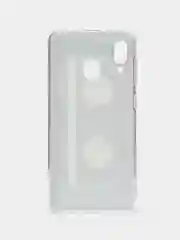 Хром силиконовый чехол на Samsung Galaxy A30/A20 / Самсунг А30/А20 с рисунком, защита камеры