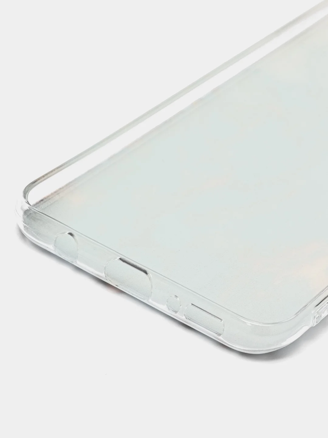 Светло-синий силиконовый чехол на Samsung Galaxy A30/A20 / Самсунг А30/А20 с рисунком, защита камеры