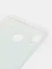 Светло-синий силиконовый чехол на Samsung Galaxy A30/A20 / Самсунг А30/А20 с рисунком, защита камеры