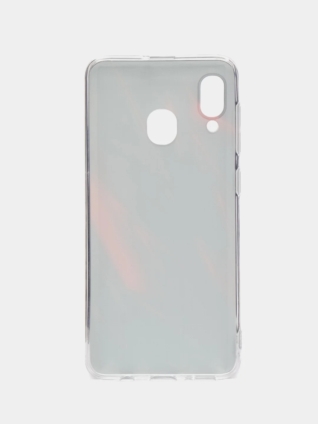 Красный силиконовый чехол на Samsung Galaxy A30/A20 / Самсунг А30/А20 с рисунком, защита камеры
