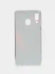 Красный силиконовый чехол на Samsung Galaxy A30/A20 / Самсунг А30/А20 с рисунком, защита камеры