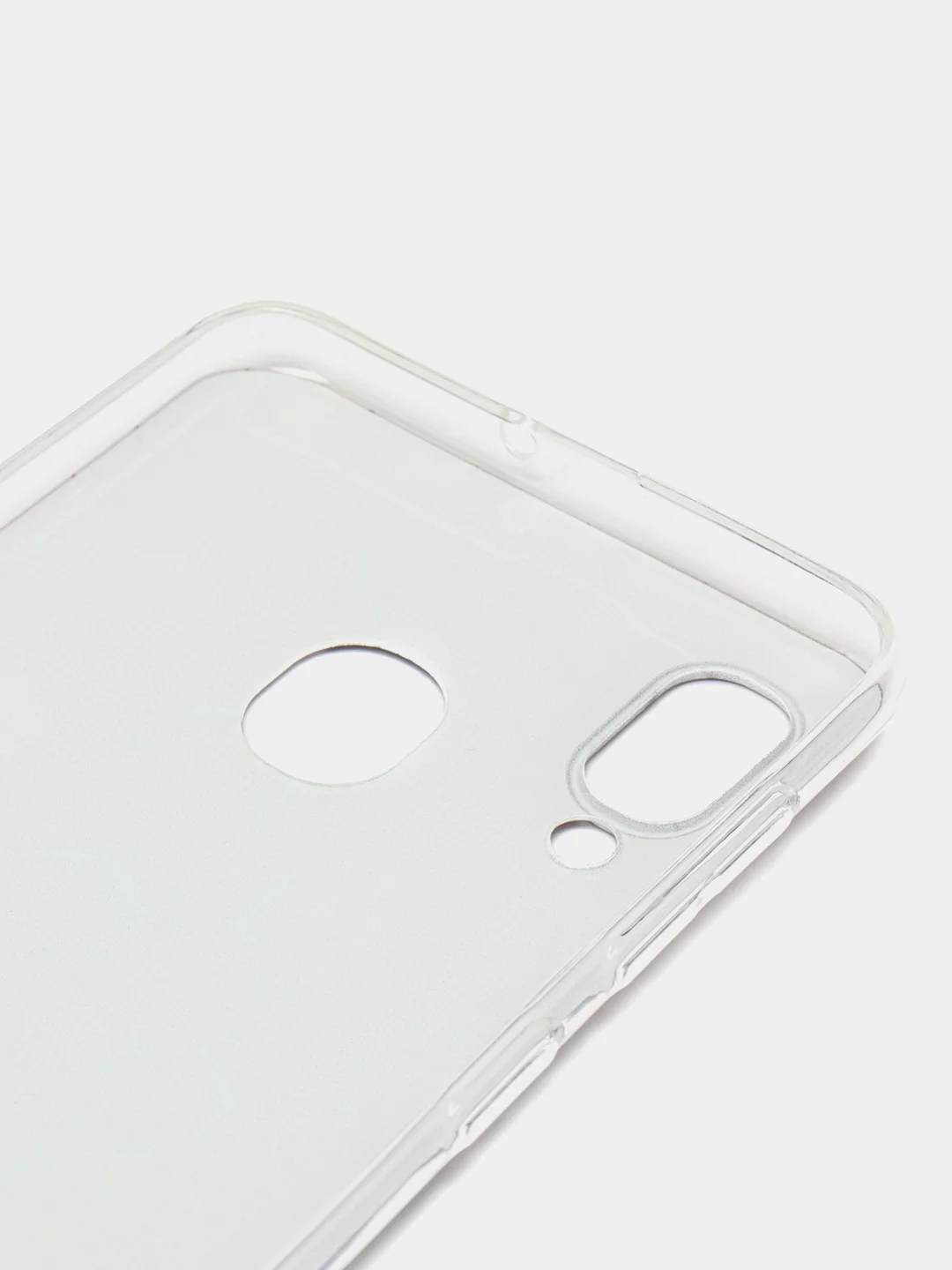 Бирюзовый силиконовый чехол на Samsung Galaxy A30/A20 / Самсунг А30/А20 с рисунком, защита камеры