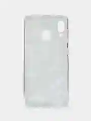 Бирюзовый силиконовый чехол на Samsung Galaxy A30/A20 / Самсунг А30/А20 с рисунком, защита камеры
