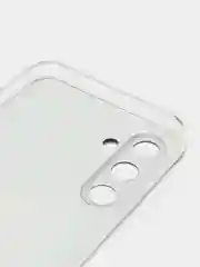 Тёмно-коричневый силиконовый чехол на Samsung Galaxy A54 5G / Самсунг A54 прозрачный, с рисунком