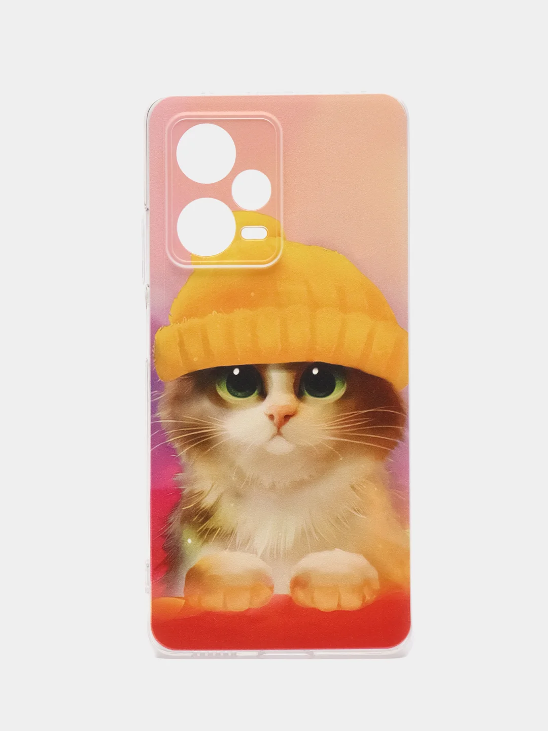 Желтый чехол на Xiaomi Redmi Note 12 Pro Plus / Сяоми Редми Нот 12 Про плюс прозрачный с рисунком