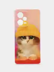 Желтый чехол на Xiaomi Redmi Note 12 Pro Plus / Сяоми Редми Нот 12 Про плюс прозрачный с рисунком