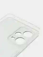 Бирюзовый чехол на Xiaomi Redmi Note 12 Pro Plus / Сяоми Редми Нот 12 Про плюс прозрачный с рисунком
