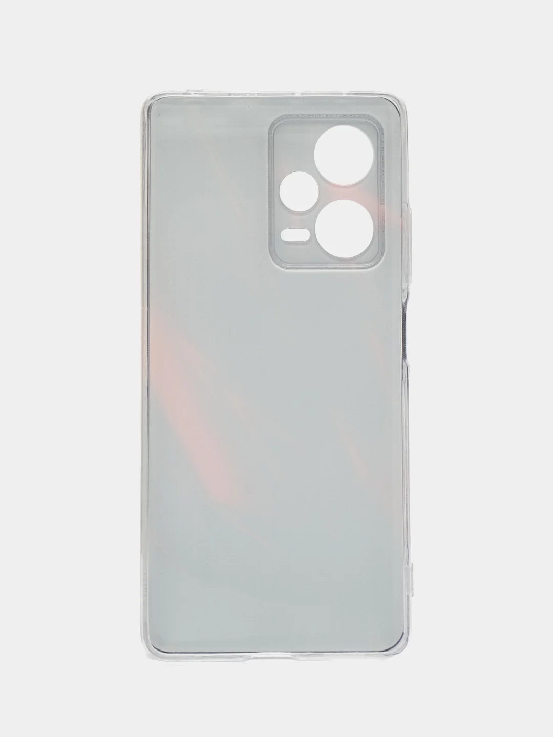 Красный чехол на Xiaomi Redmi Note 12 Pro Plus / Сяоми Редми Нот 12 Про плюс прозрачный с рисунком