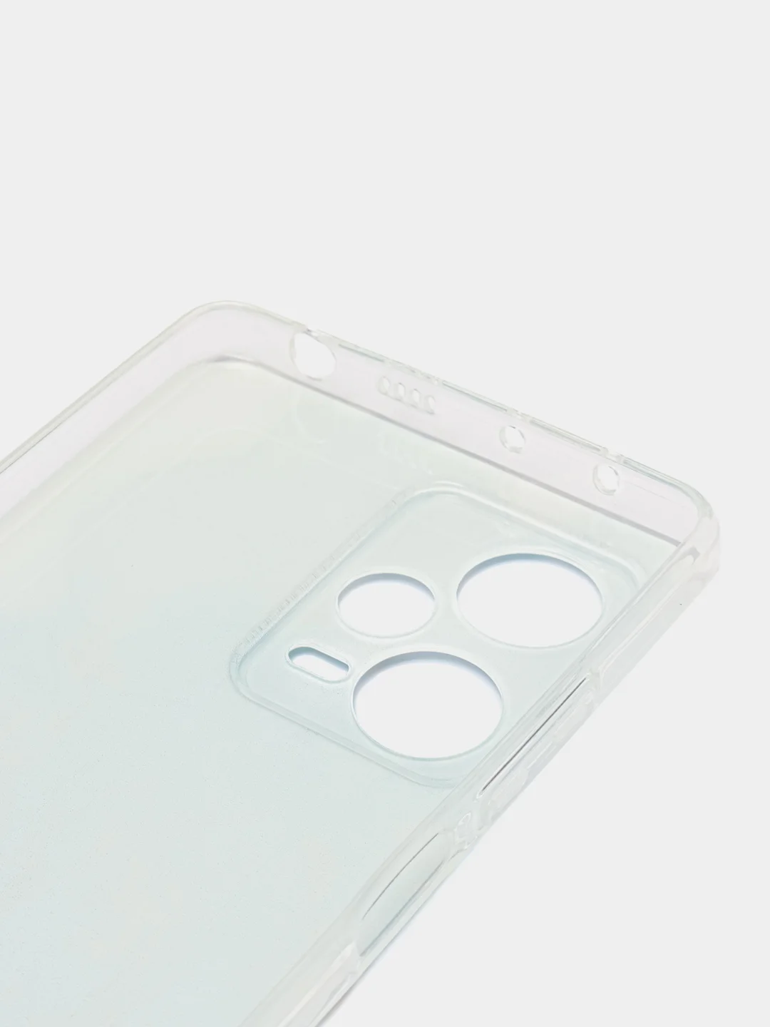 Светло-синий чехол на Xiaomi Redmi Note 12 Pro Plus / Сяоми Редми Нот 12 Про плюс прозрачный с рисунком