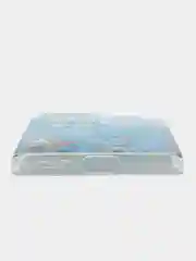Светло-синий чехол на Xiaomi Redmi Note 12 Pro Plus / Сяоми Редми Нот 12 Про плюс прозрачный с рисунком