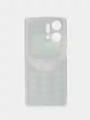 Угольный силиконовый чехол на Honor X7A / Хонор X7A прозрачный, с рисунком, защита камеры