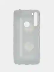 Хром силиконовый чехол на Xiaomi Redmi Note 8 / Сяоми Редми Нот 8 с рисунком, защита камеры
