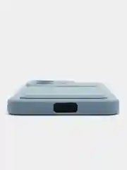 Синий меланж чехол силиконовый для Vivo V25/V25E (Виво В25/В25Е), с карманом для карт
