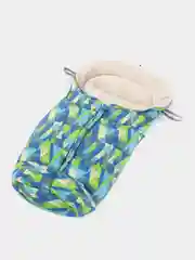 Морской детский зимний меховой конверт