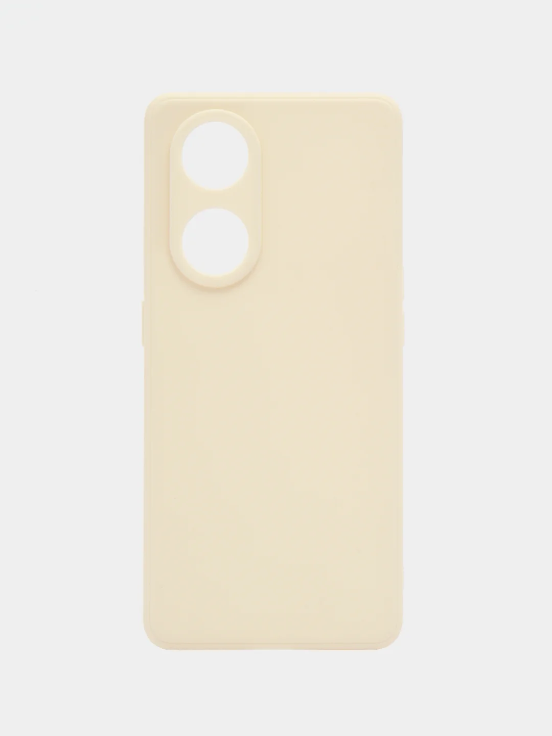 Молочный чехол для Oppo Reno 8T 5G (Оппо Рено 8Т 5Г), силиконовый, c защитой камеры