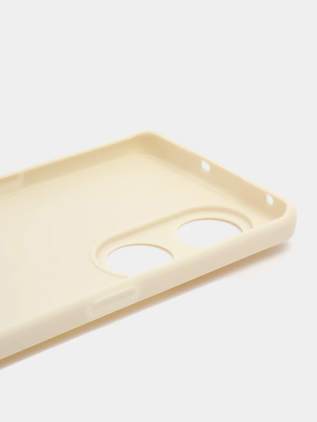 Молочный чехол для Oppo Reno 8T 5G (Оппо Рено 8Т 5Г), силиконовый, c защитой камеры