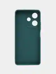 Тёмно-зелёный чехол для Infinix HOT 30 (Инфиникс Хот 30), прозрачный, силиконовый