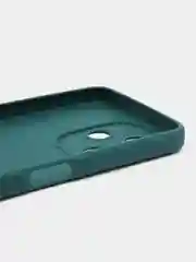 Тёмно-зелёный чехол для Infinix HOT 30 (Инфиникс Хот 30), прозрачный, силиконовый