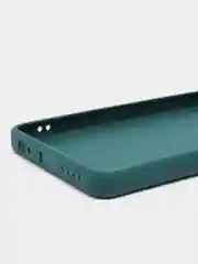 Тёмно-зелёный чехол для Infinix HOT 30 (Инфиникс Хот 30), прозрачный, силиконовый