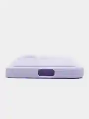 Лавандовый чехол силиконовый для Vivo V25/V25E (Виво В25/В25Е), с карманом для карт