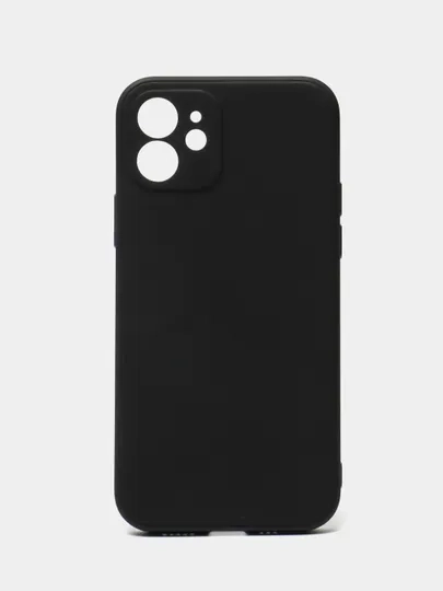 Чехол для iPhone 12 (Айфон 12), прозрачный, c защитой камеры