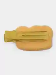 Бежевый аниме заколки тканевые