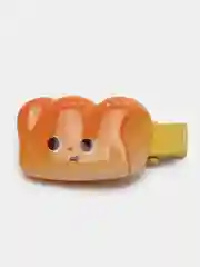 Бежевый аниме заколки тканевые