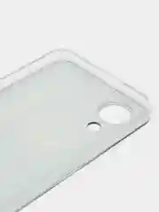 Хром силиконовый чехол на Oppo A17K/Оппо A17К, прозрачный, с рисунком, защита камеры