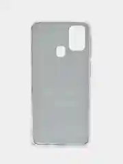 Черный силиконовый чехол на Samsung Galaxy M31 / Самсунг M31 с рисунком, защита камеры