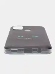Черный силиконовый чехол на Samsung Galaxy M31 / Самсунг M31 с рисунком, защита камеры