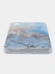 Голубой чехол на Huawei Honor 8S/Huawei Y5 2019 / Хуавей Y5 2019/Хонор 8S прозрачный, с рисунком