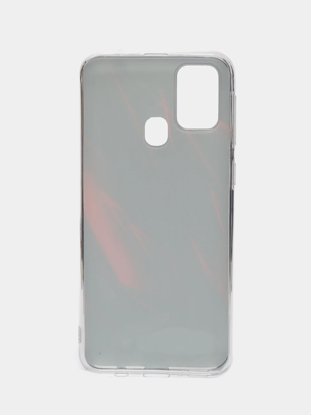 Красный силиконовый чехол на Samsung Galaxy M31 / Самсунг M31 с рисунком, защита камеры