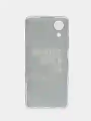 Тёмно-коричневый силиконовый чехол на Oppo A17K/Оппо A17К, прозрачный, с рисунком, защита камеры