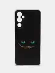 Черный силиконовый чехол на Tecno Pova 4 / Текно Пова 4 прозрачный, с рисунком, защита камеры