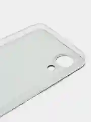Бирюзовый силиконовый чехол на Oppo A17K/Оппо A17К, прозрачный, с рисунком, защита камеры